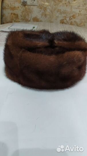 Норковая шапка мужская