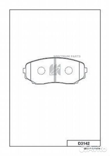 Kashiyama D3142 Колодки тормозные дисковые пер. Ma