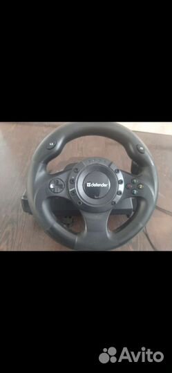 Игровой руль с педалями и коробкой передач