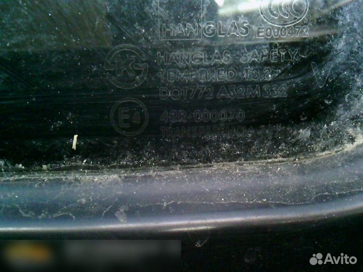 Стекло двери задней левой Nissan Almera Classic (B