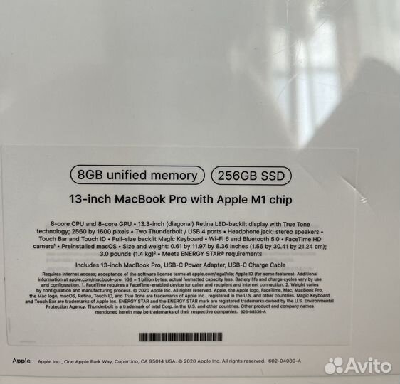 Macbook pro 13 m1 новый