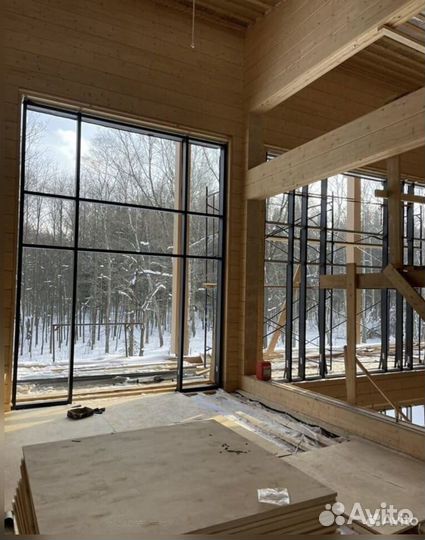 Алюминиевые витражи окна двери на заказ