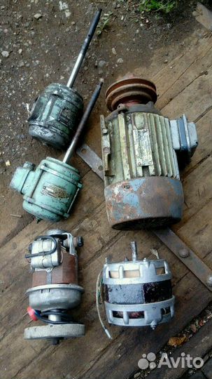 Электродвигатели 12/24v.220/380v, щиток электричес