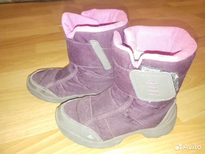 Ботинки зимние для девочки 32 размер бу