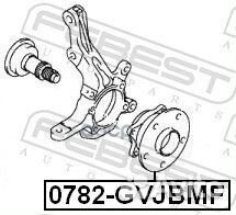 0782gvjbmf к-кт подшипника пер.+зад. ступ. Suz