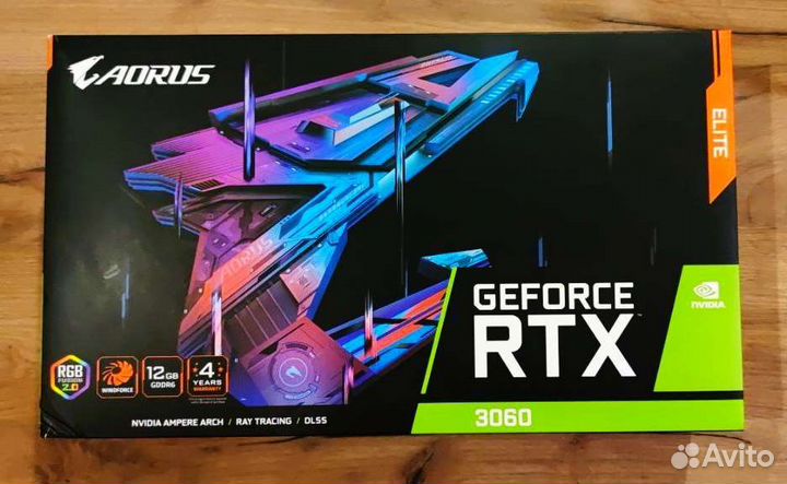 Видеокарта gigabyte aorus GeForce RTX 3060 elite