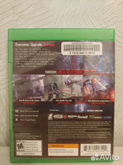 The Surge 2 Xbox One Series