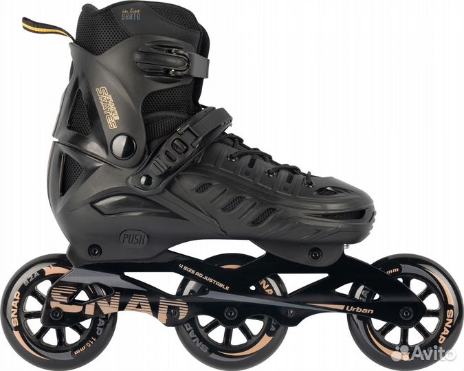 Ролики snap Urban Black Soc513