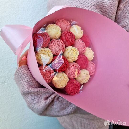 Сладкие букеты из шоколадных пионов в Казани