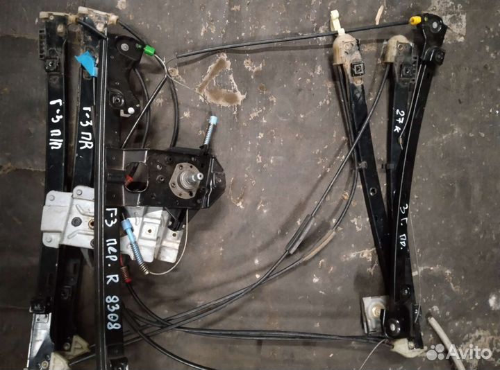 Стекло подъемники гольф-3, перед правый, левый