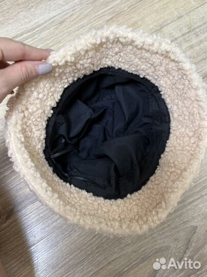 Панама утепленная и шапка для девочк