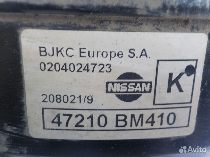 Вакуумный усилитель тормозов Nissan Almera N16