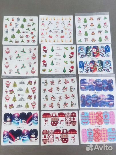 Наклейки слайдера для маникюра, дизайн