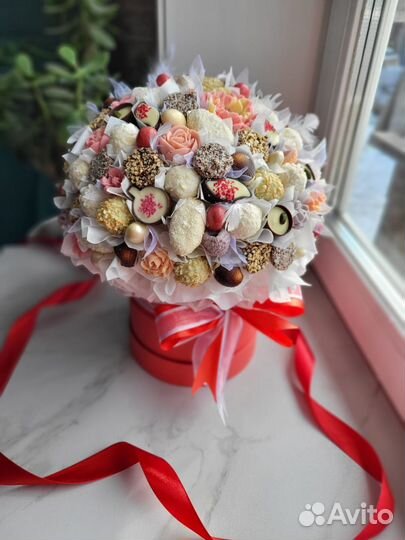 Съедобный букет из конфет
