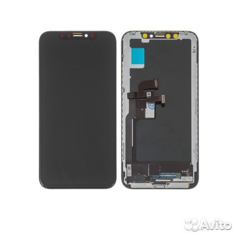 Дисплей для iPhone X + тачскрин черный с рамкой