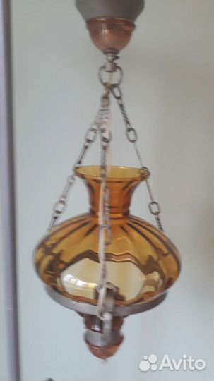 Светильник подвесной. Керасинка.Винтаж. СССР