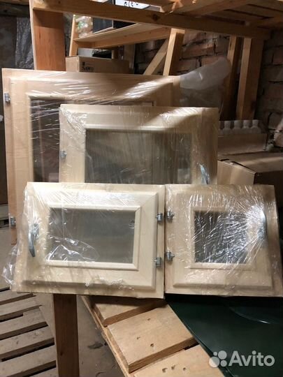 Форточка банная из липы