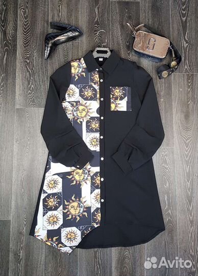 Элегантное женское платье рубашка