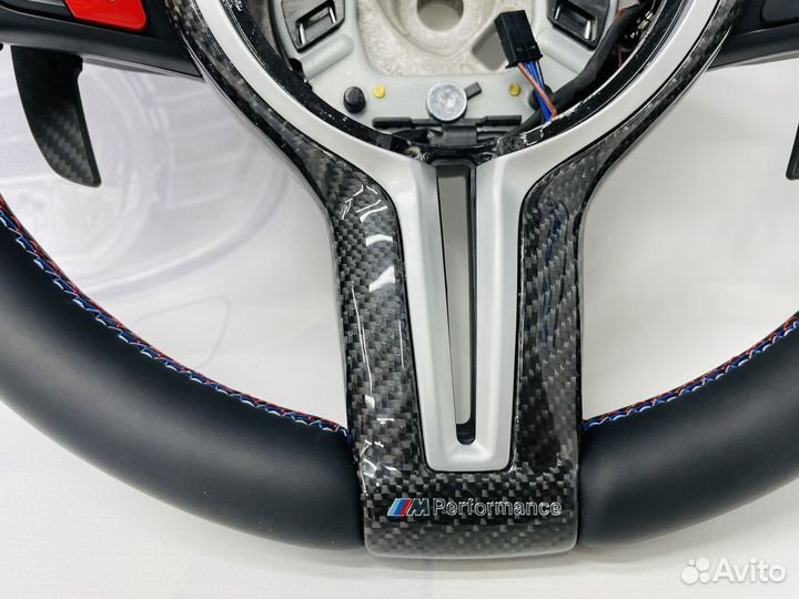 Карбоновый руль BMW F15 F85 с подогревом