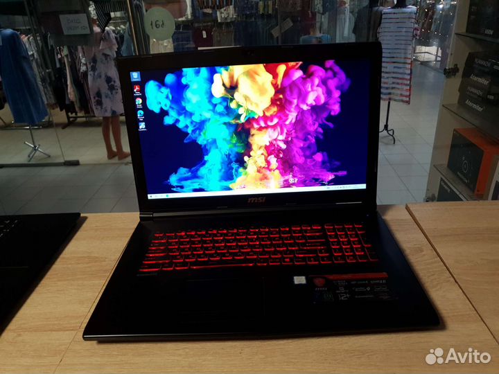 Ноутбук игровой Core i7 8ядер. GTX 1050ti 4гб