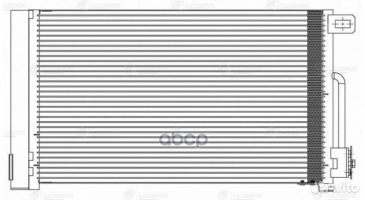 Радиатор кондиц. с ресивером для а/м Opel Corsa