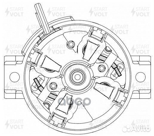 Узел щеточный стартера для а/м Лада Granta/Datsun