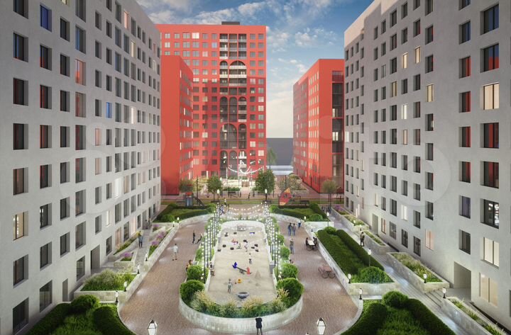 2-к. квартира, 53,7 м², 9/16 эт.