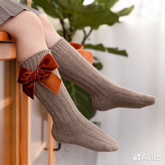 Гольфы для девочки тёплые вязаные