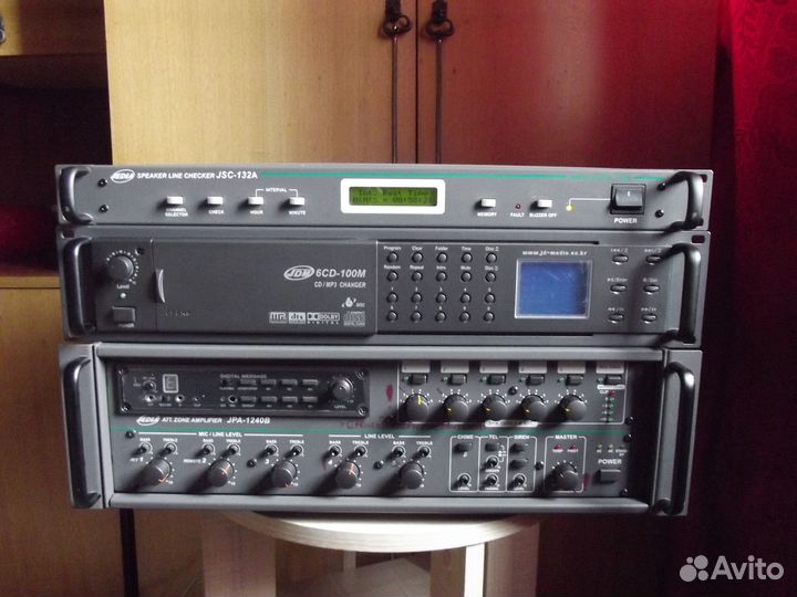 Усилитель трансляционный JPA. проигрыватель cd-mp3