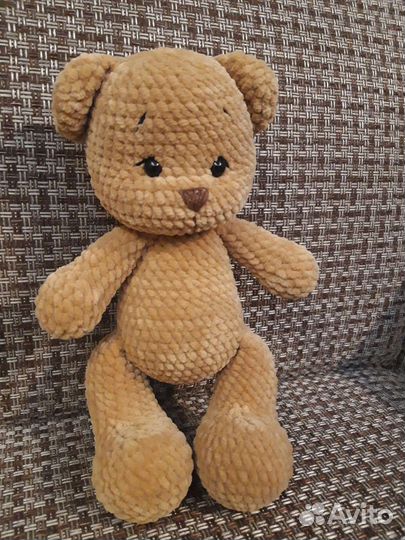 Мишка. Ручная работа. Вязаные игрушки