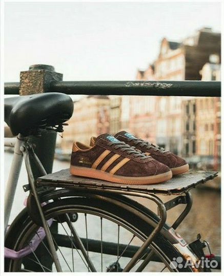 Кеды adidas amsterdam женские brown