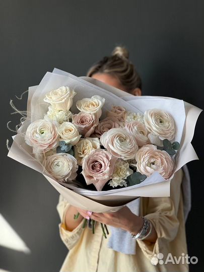 Авторский букет Сладкая вата