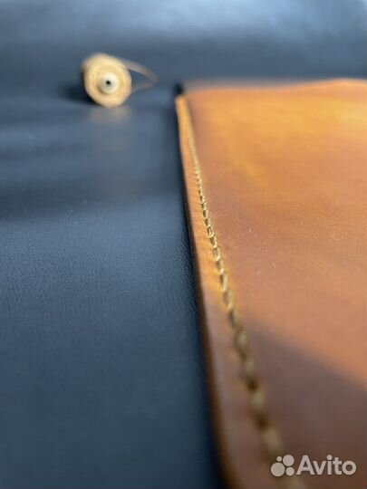 Чехол на Mac Air M1 ручной работы из нат кожа