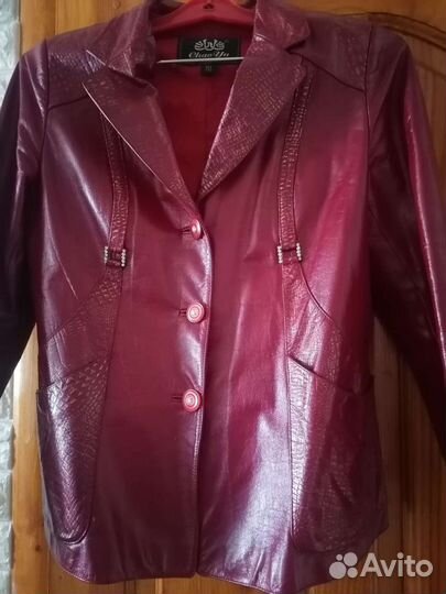 Куртка кожаная женская 46 48
