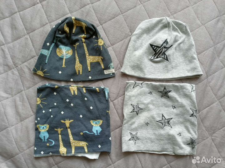 Шапка и снуд р.48-50 на весну-лето