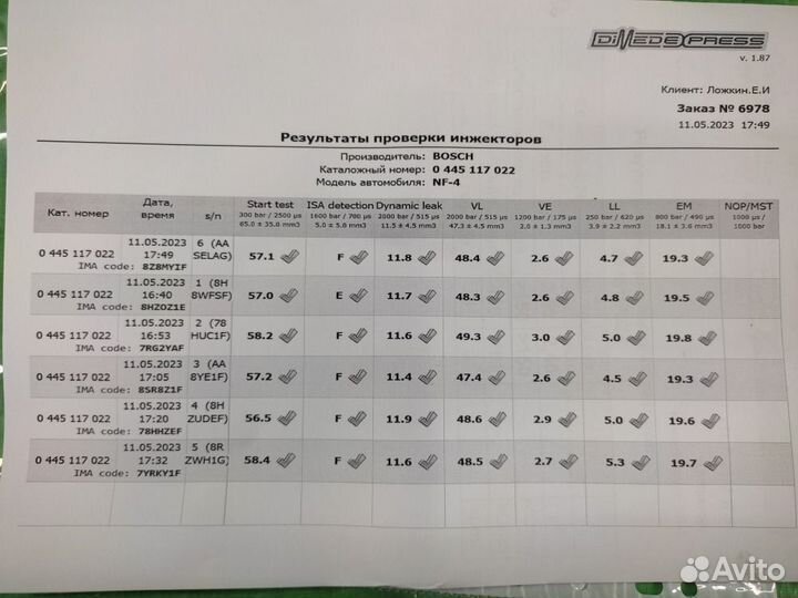 Форсунка 3.0 TDI CRC/CJM Touareg/Cayenne/Q7 и др