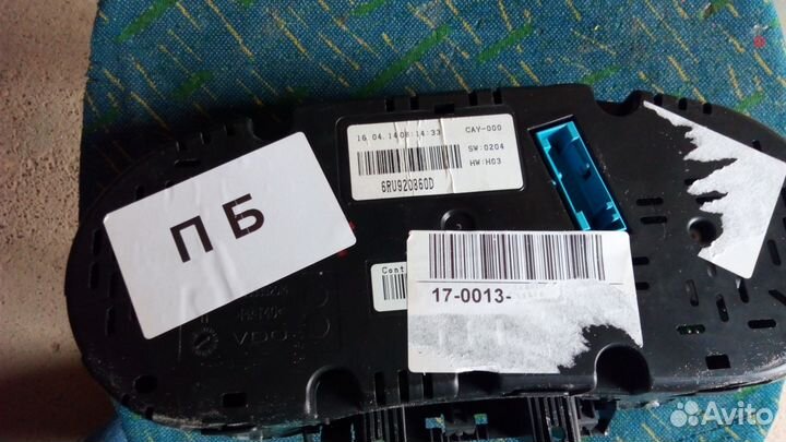 Щиток приборов polo sedan