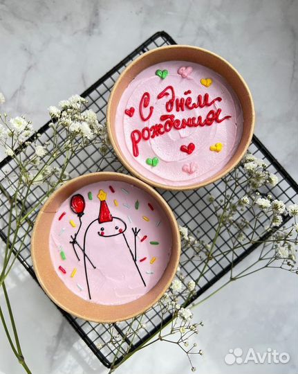 Cake to go, торт в стакане, бенто торт