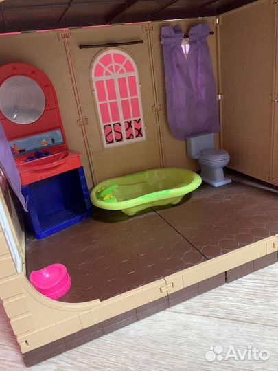 Кукольный домик для барби с мебелью