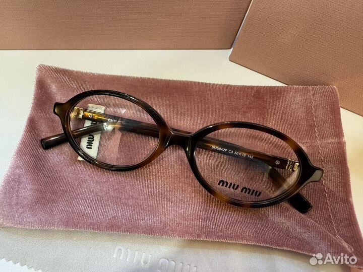 Miu Miu regard леопардовая оправа