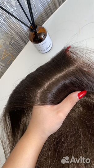 Хвост волосы на резинке