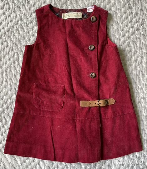 Платье сарафан Zara микровельвет