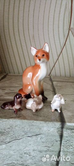 Фигурки животных фарфор