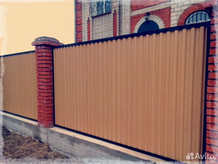Забор из профнастила