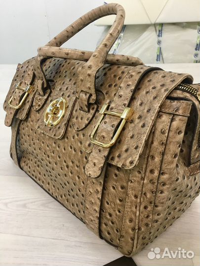 Сумка Gucci оригинал из страусиной кожи