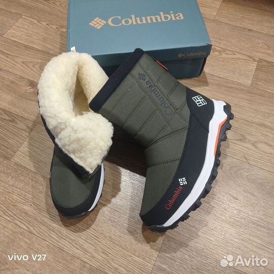 Дутики зимние мужские Columbia gore-tex новые Хаки