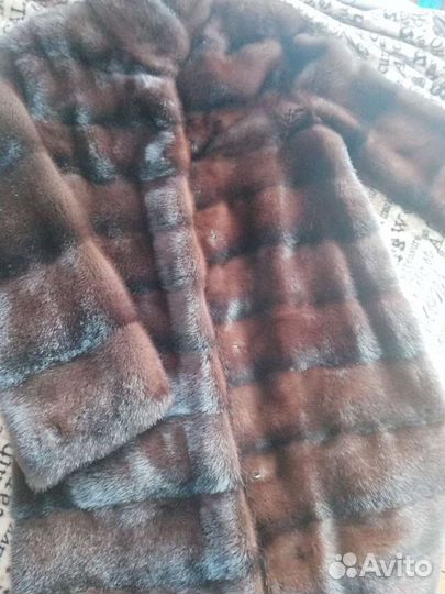 Шуба норковая 44 -46 поперечка