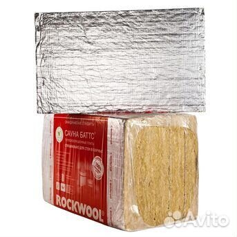 Каменная вата rockwool Сауна Баттс 1000х600х50 мм