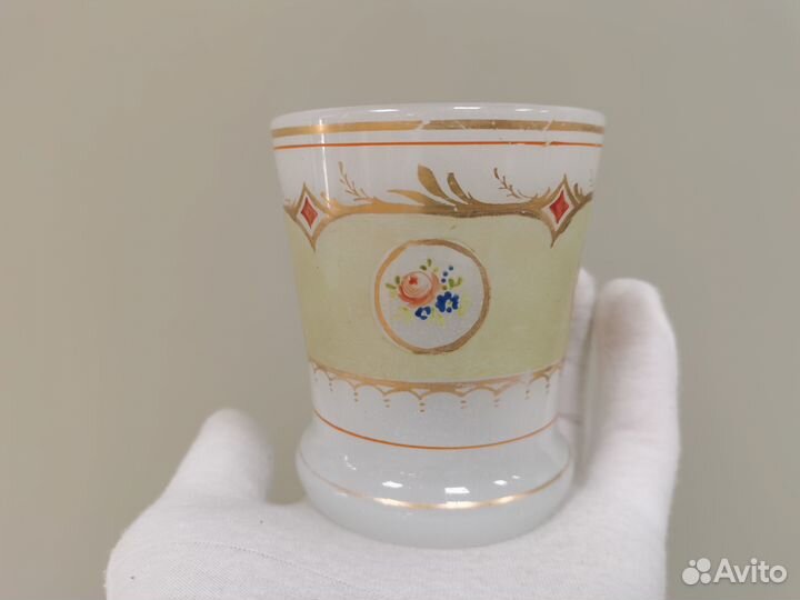 Стакан заказной 19 век Русский офицер Мальцев