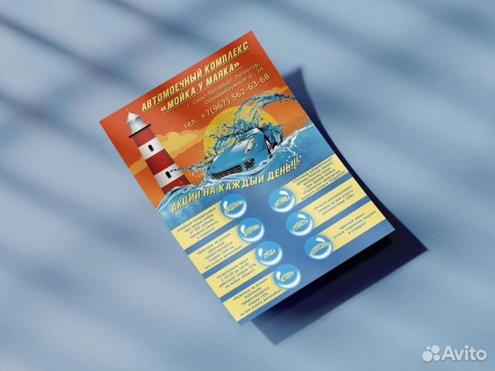 Визитки, листовки, баннеры, дизайн, широкоформатна